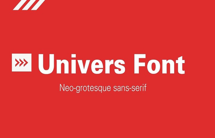univers font family free download mac