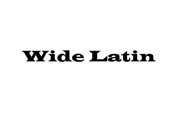 Wide Latin Font Family Free Download