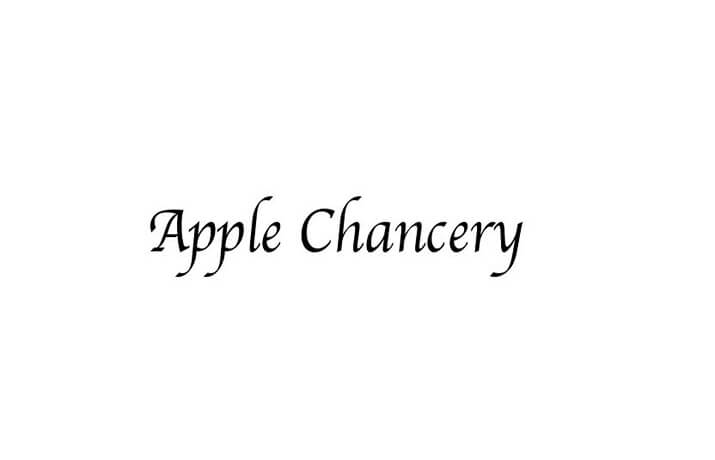 Apple Chancery Font Family Free Download