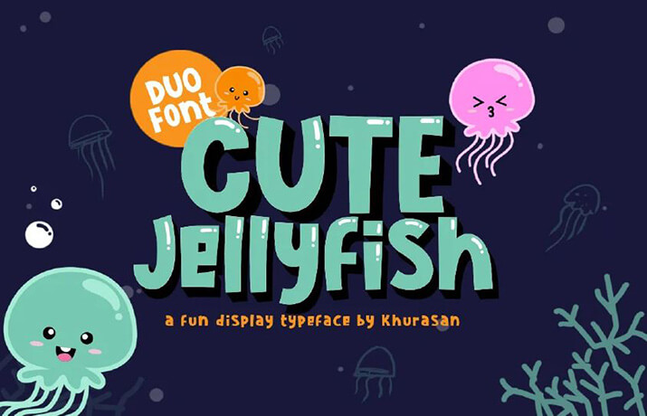 Cute Jellyfish Font Family Free Download