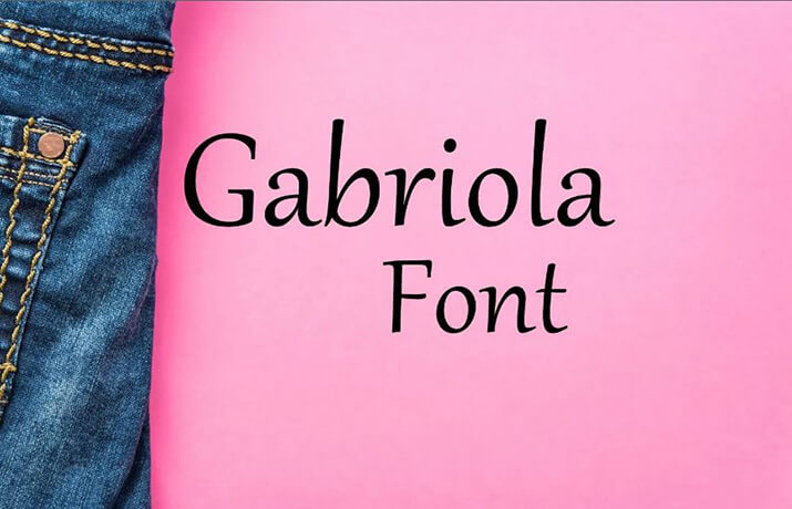 Gabriola Font Family Free Download