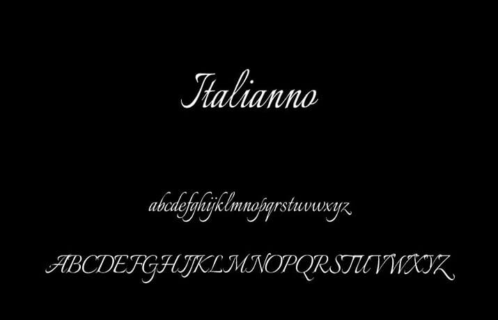 Italianno Font Free Download