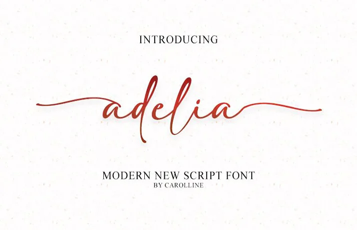 Adelia Font Family Free Download