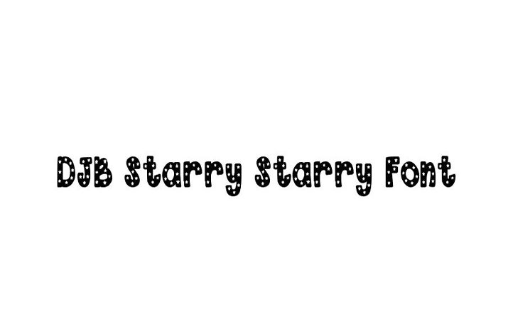 DJB Starry Starry Font Family Free Download