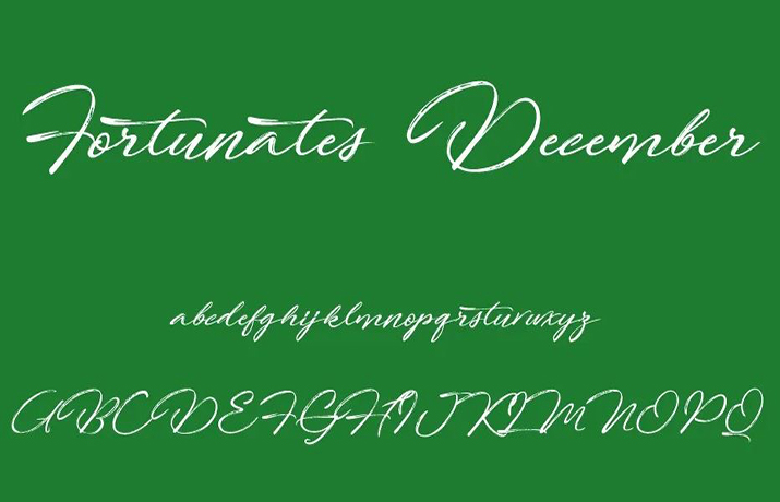 Fortunates December Font Free Download