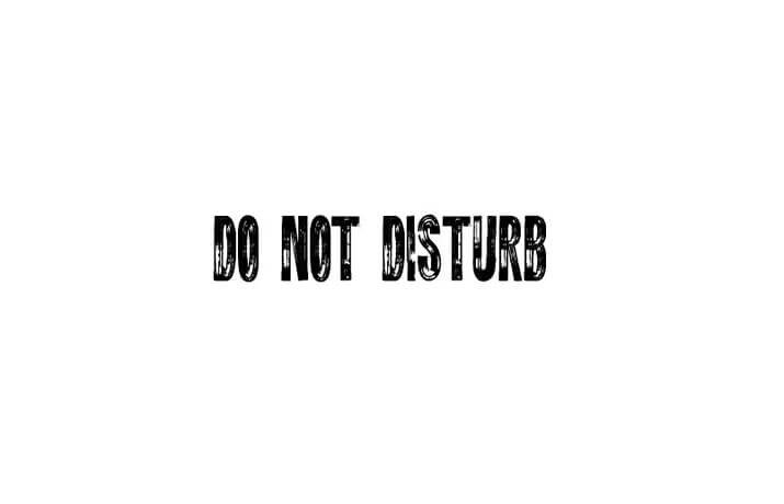Do Not Disturb Font Family Free Download