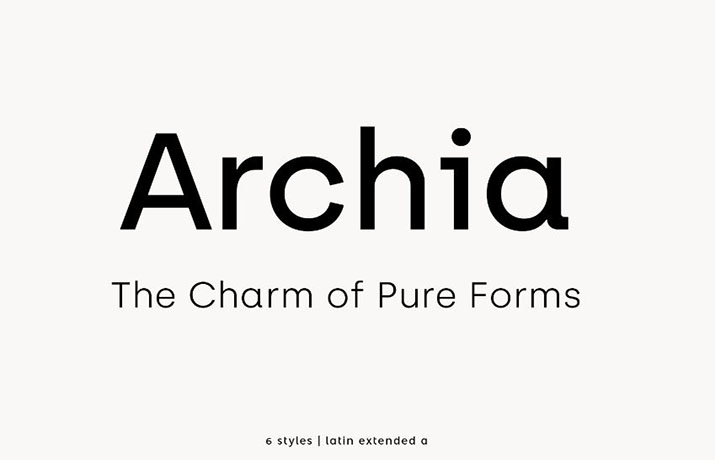 Archia Font Family Free Download