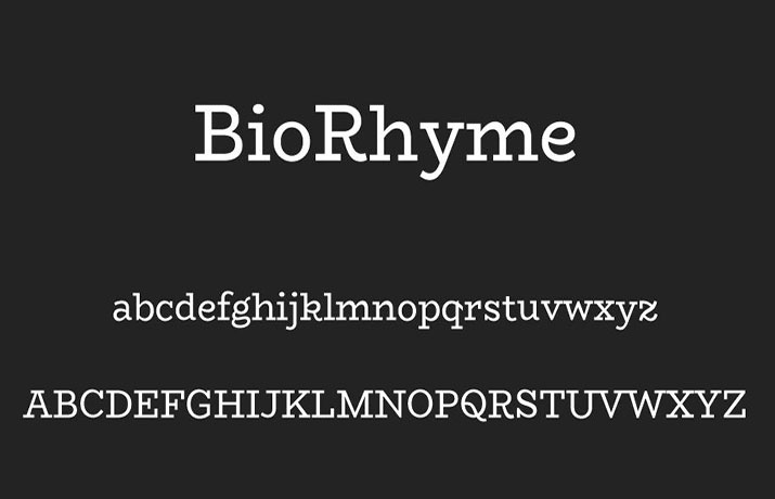Biorhyme Font Free Download