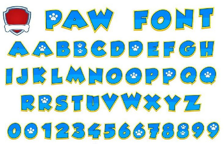 Paw Patrol Font Family Download