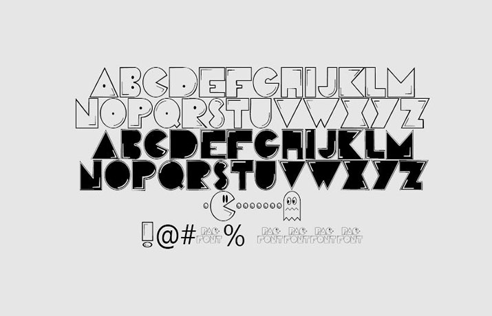 Pac-man Font Family Download