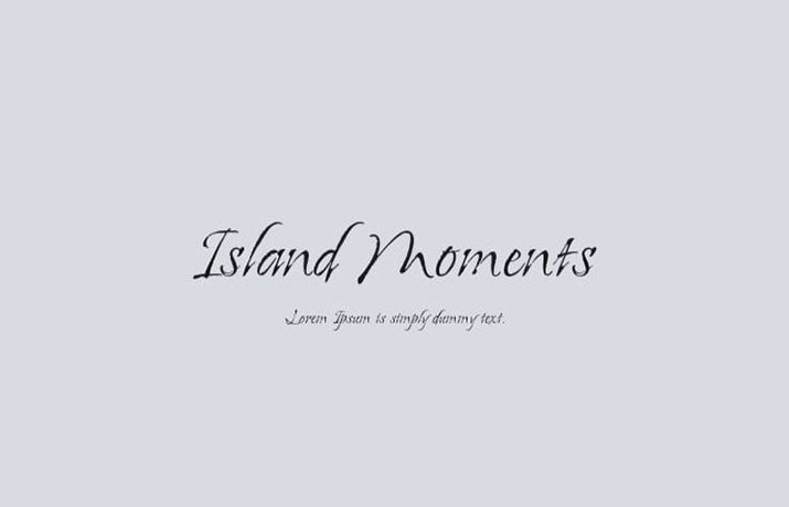 Island Moments Font Free Download
