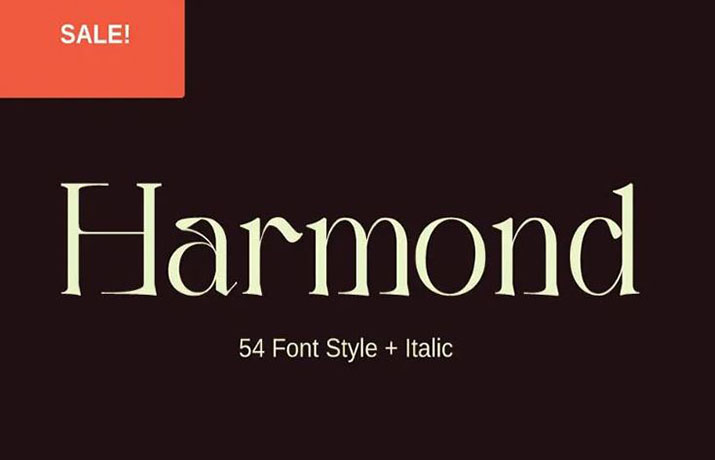 Harmond Font Family Free Download