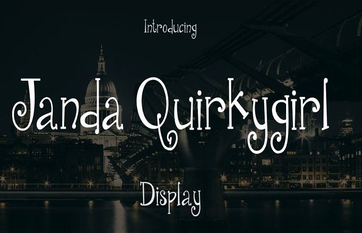 Janda Quirkygirl Font Family Free Download