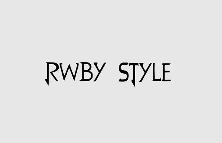 RWBY Style Font Family Free Download