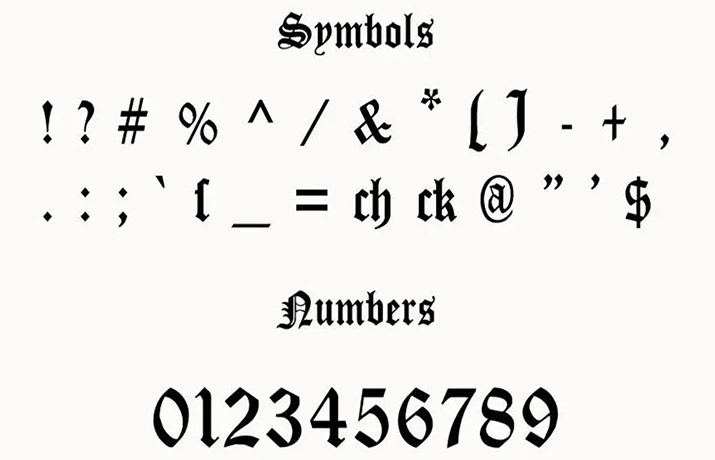 Chrome Hearts Font Free Download