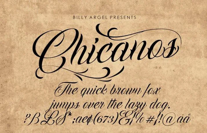 Chicanos Font Free Download – [By Billy Argel]