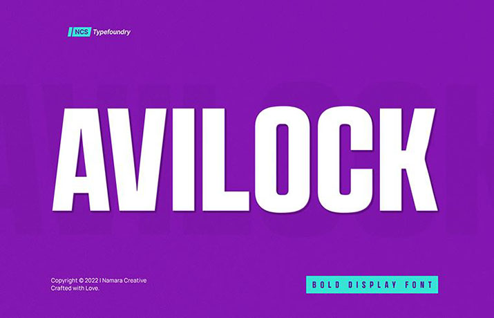 Avilock Font Family Free Download