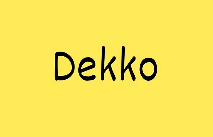 Dekko Font Family Free Download